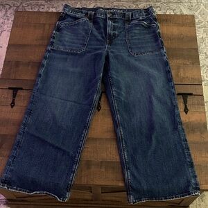 AE Stretch High Waisted Stovepipe Utility Jean 16 Short